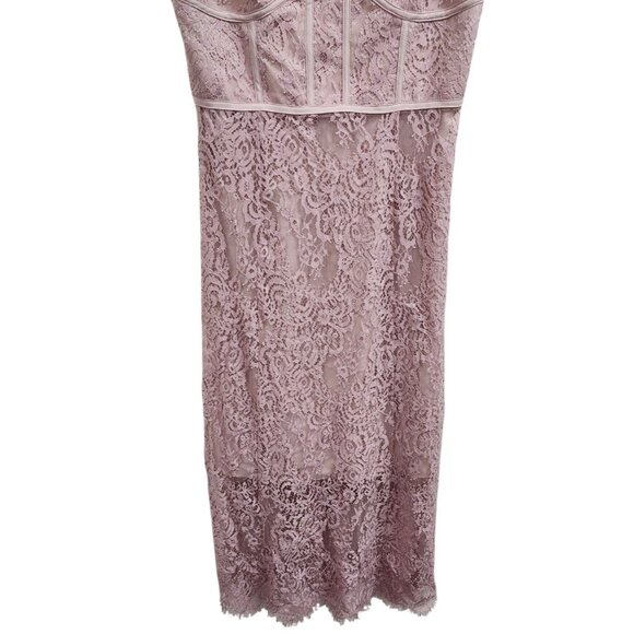 Keepsake the label nwt sense corset detail lace midi dress size M - Picture 5 of 14